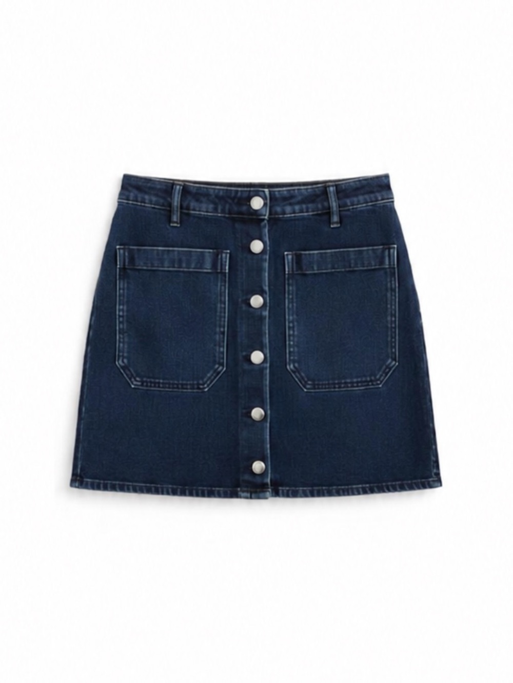 Seafarer “Patty” Blue Denim Jean Skirt Italian Size 26 Or US Size 4 EUC!
